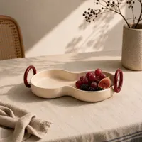 Burgundy Loop Tray
