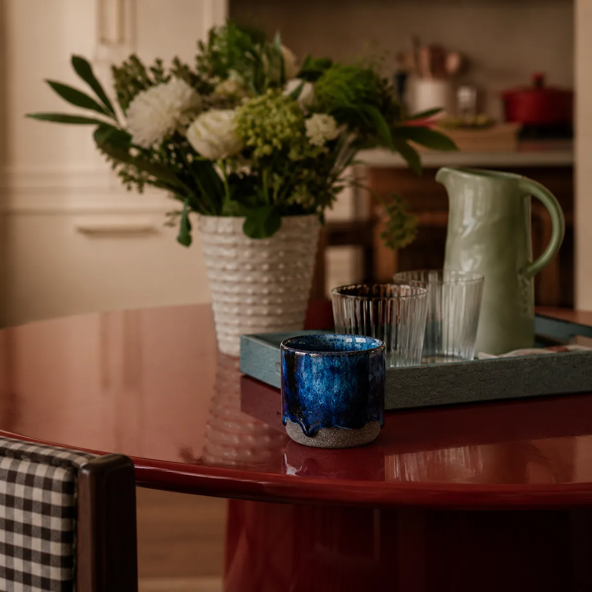 Midnight Flow Stoneware Cup