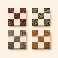 GRID Mermer Bardak Altlığı