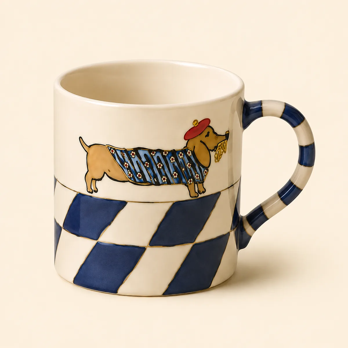 Blue Momo Mug