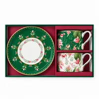 Botanic Chic 2’li Porselen Fincan Seti - Easy Life