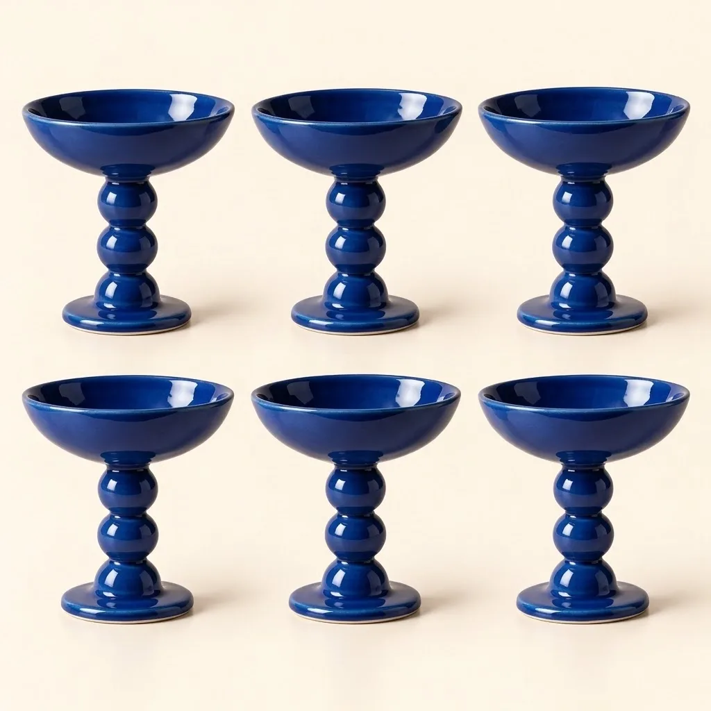 Skyline Pastel Mavi Seramik Bardak Seti (6'lı)
