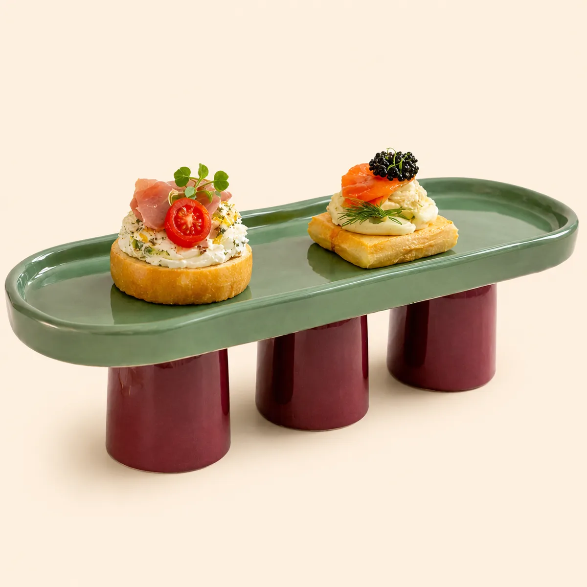 Pedestal Serving Tray