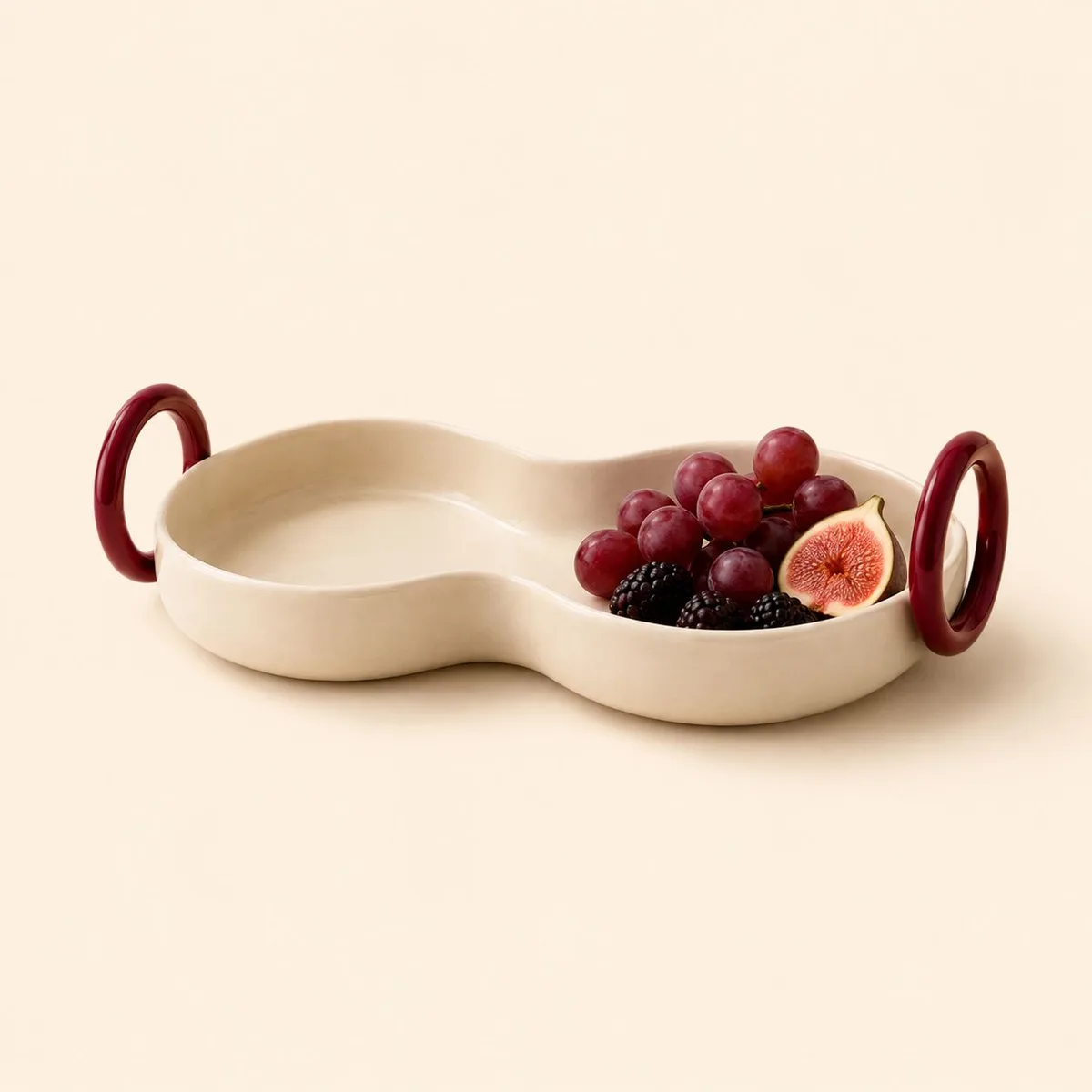 Burgundy Loop Tray