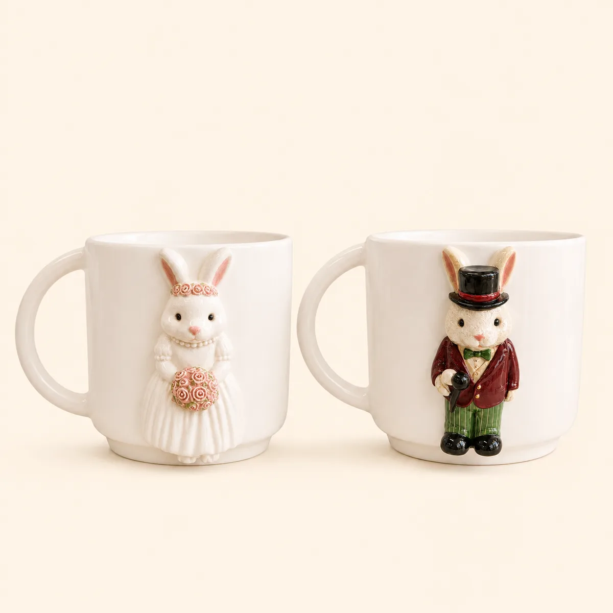 Mr & Ms Bunny Mug Set
