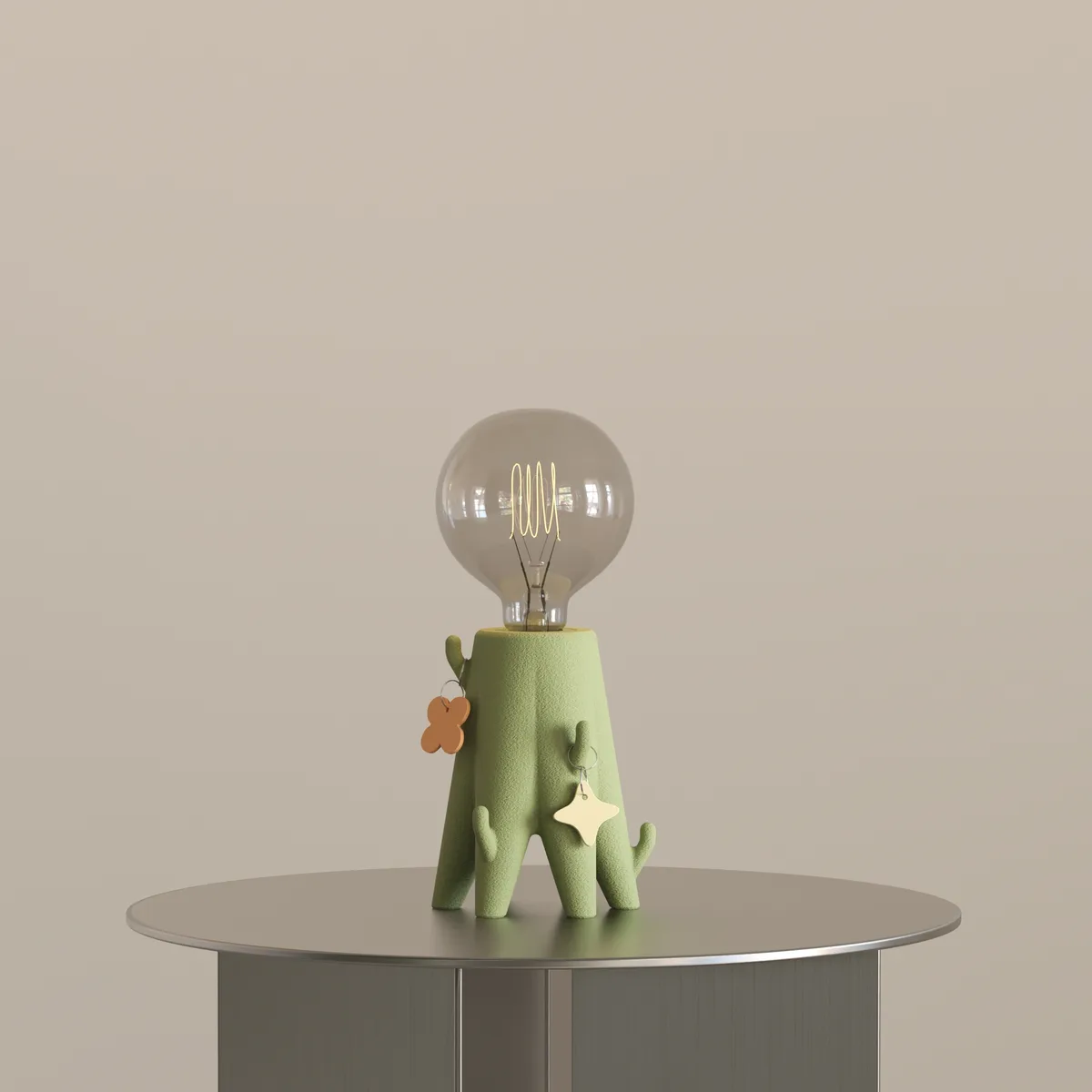 Mini Cactus Dekoratif Masa Lambası