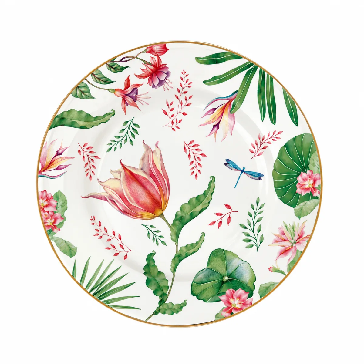 Botanic Chic Porselen Pasta Tabağı - Easy Life