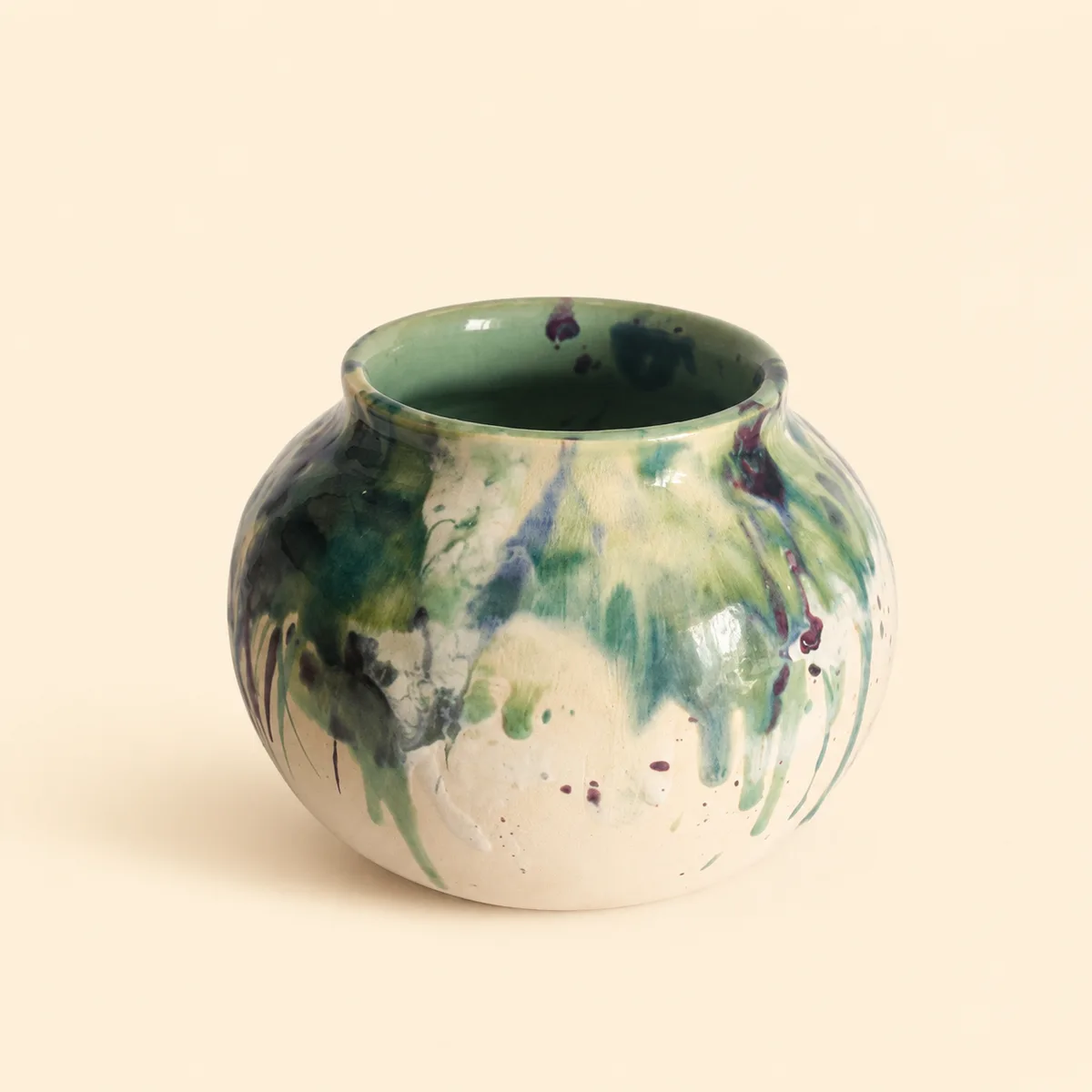 Emerald Flow Vase