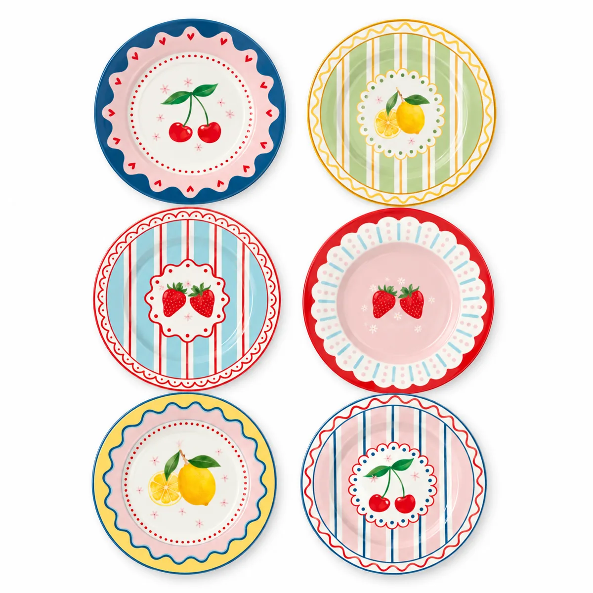 Fruit Mania 6’lı Pasta Tabağı - Easy Life