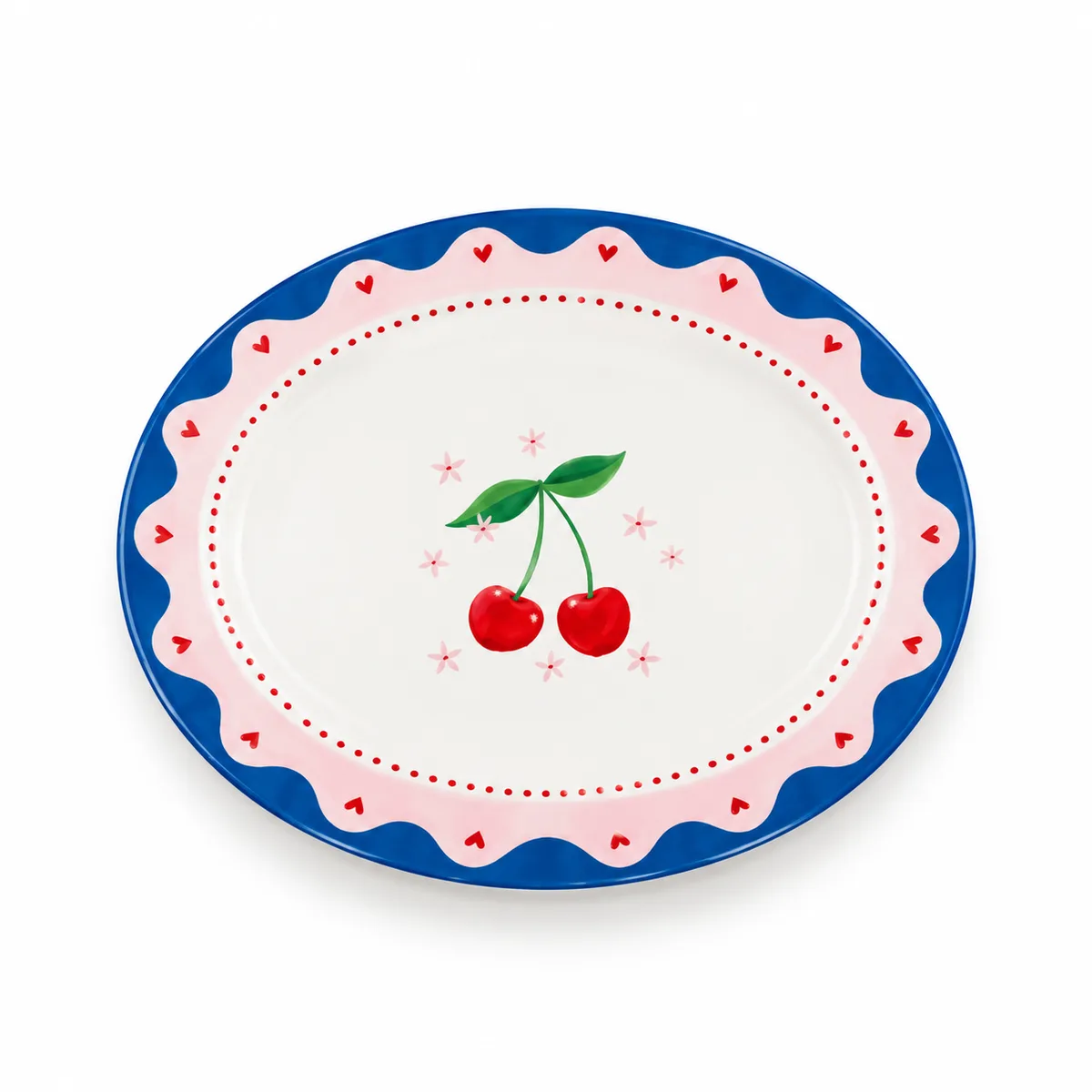 Fruit Mania Oval Porselen Sunumluk - Easy Life