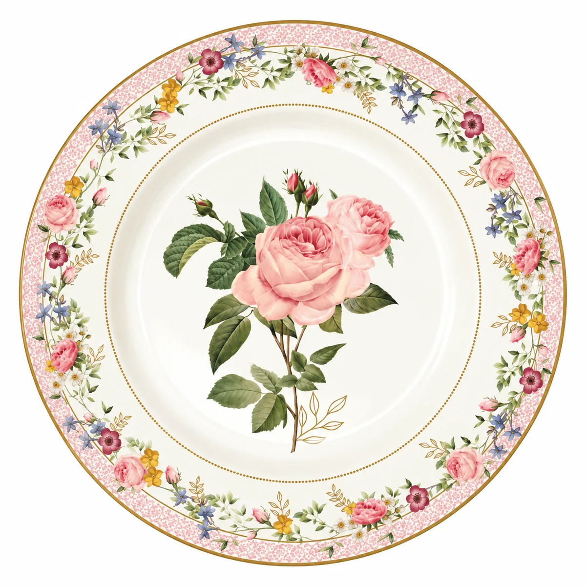 Chant Des Roses Porselen Pasta Tabağı - Easy Life