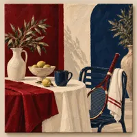 Still Life Tennis Yağlı Boya Tablo